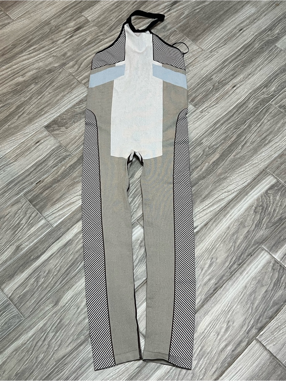 Zara Gray, Black & White Patterned Shapewear Bodysuit